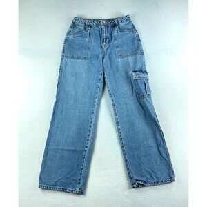 Forever 21 Womens Blue Jeans Tag Size 27 (27x30) High Rise Carpenter Denim